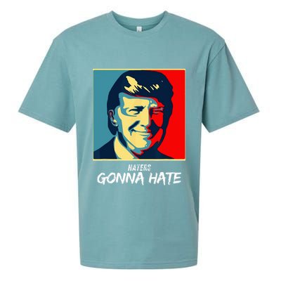 Funny Haters Gonna Hate Quote Sueded Cloud Jersey T-Shirt