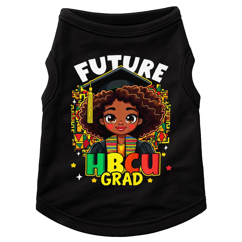 Future Hbcu Grad Black Girl Afro Black History Month Doggie Tank