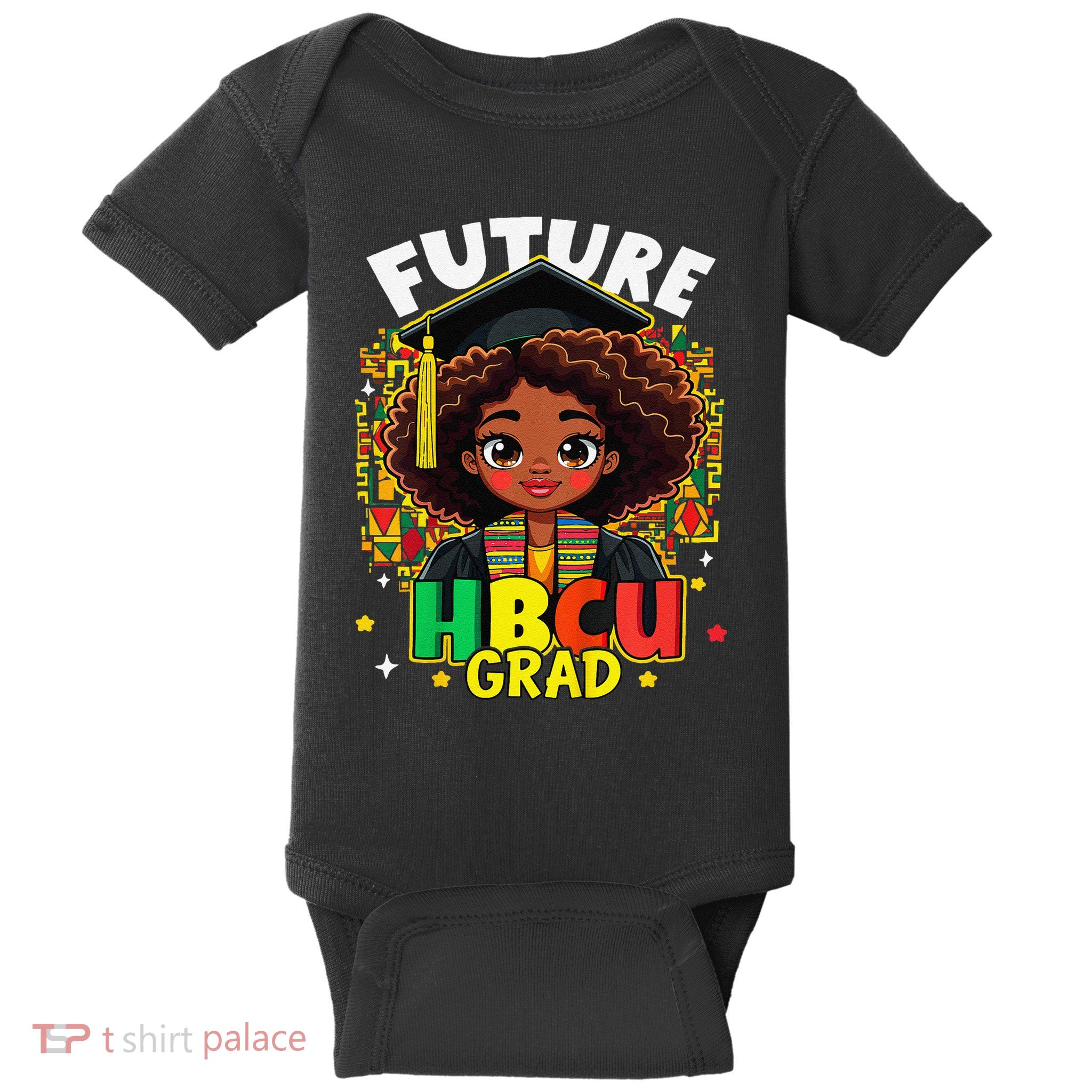 Future Hbcu Grad Black Girl Afro Black History Month Baby Bodysuit