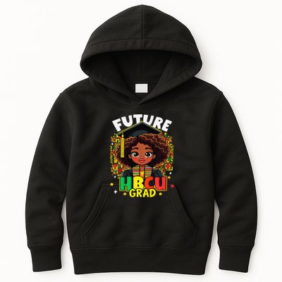 Future Hbcu Grad Black Girl Afro Black History Month Kids Hoodie