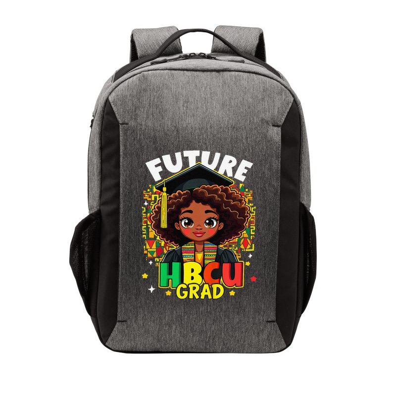 Future Hbcu Grad Black Girl Afro Black History Month Vector Backpack