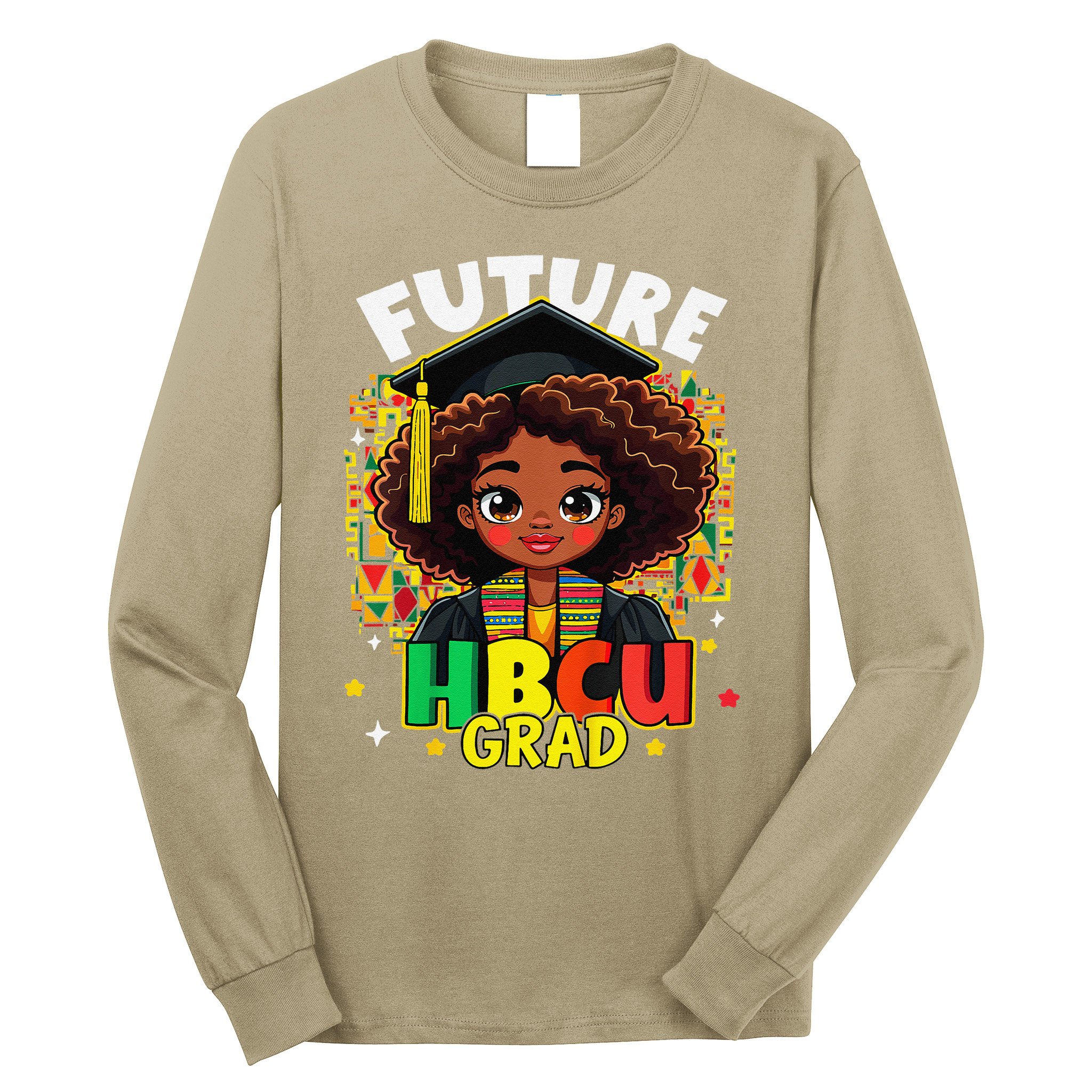 Future Hbcu Grad Black Girl Afro Black History Month Long Sleeve Shirt
