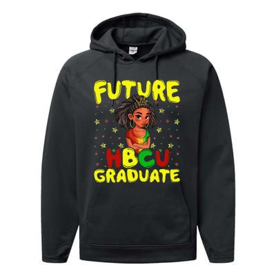 Future HBCU Grad History Black College Melanin Performance Fleece Hoodie