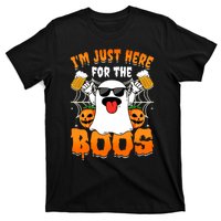 Funny Halloween Ghost Costume IM Just Here For The Boos T-Shirt