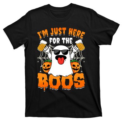 Funny Halloween Ghost Costume IM Just Here For The Boos T-Shirt