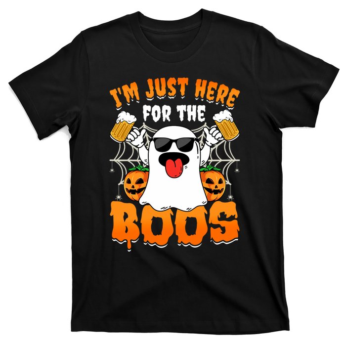 Funny Halloween Ghost Costume IM Just Here For The Boos T-Shirt