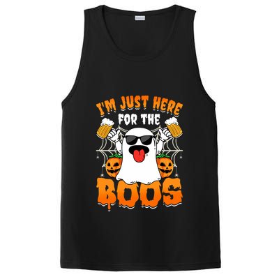 Funny Halloween Ghost Costume IM Just Here For The Boos PosiCharge Competitor Tank