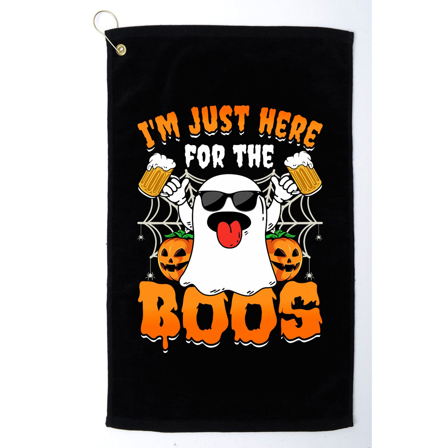 Funny Halloween Ghost Costume IM Just Here For The Boos Golf Towel