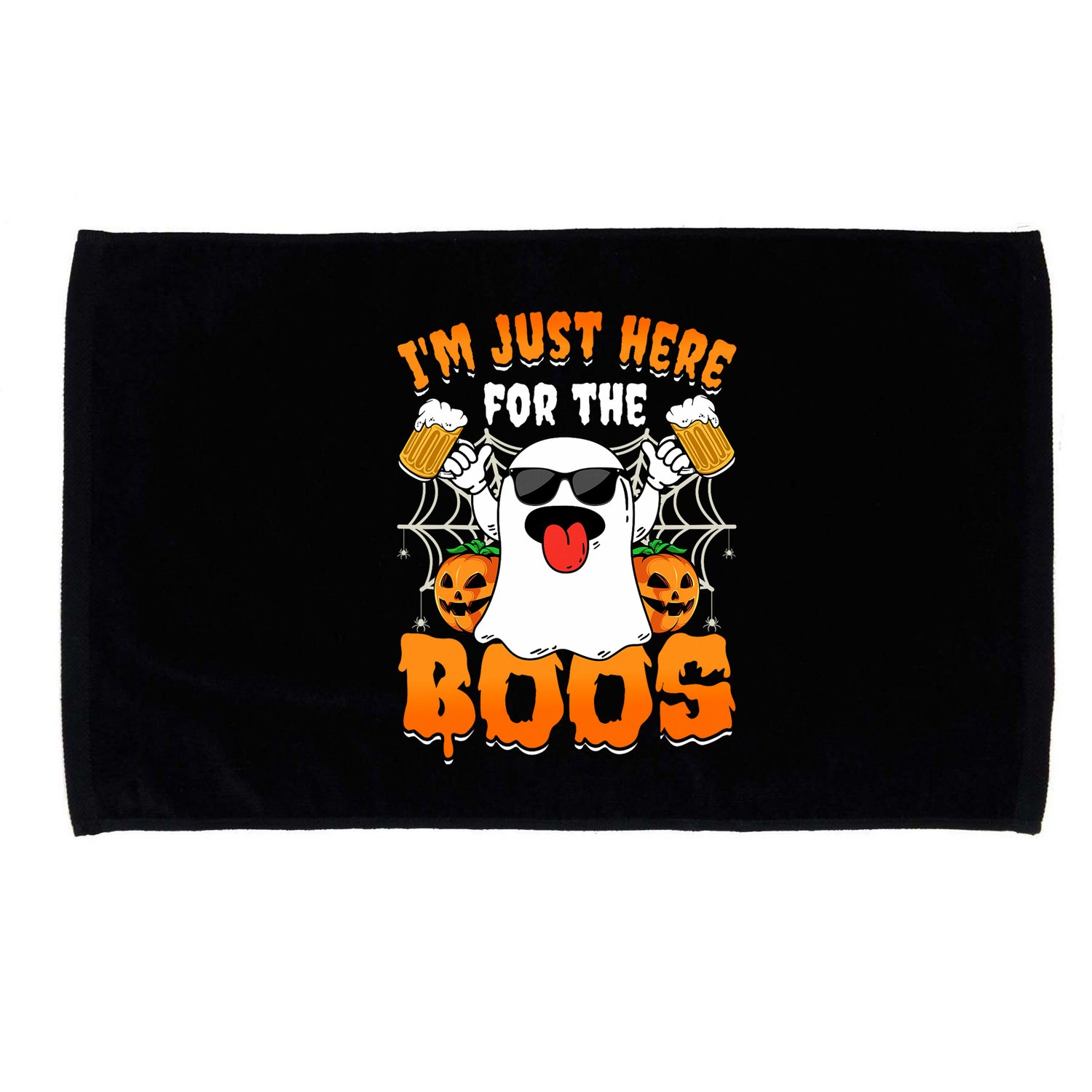 Funny Halloween Ghost Costume IM Just Here For The Boos Microfiber Hand Towel
