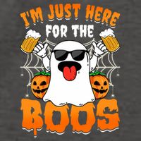 Funny Halloween Ghost Costume IM Just Here For The Boos Vector Backpack