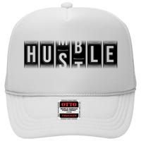 Funny Hustle Gift For Men And Women Cool Humble Odometer High Crown Mesh Back Trucker Hat