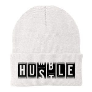 Funny Hustle Gift For Men And Women Cool Humble Odometer Knit Cap Winter Beanie