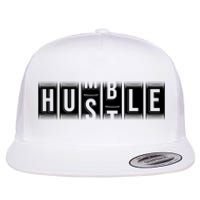 Funny Hustle Gift For Men And Women Cool Humble Odometer Flat Bill Trucker Hat