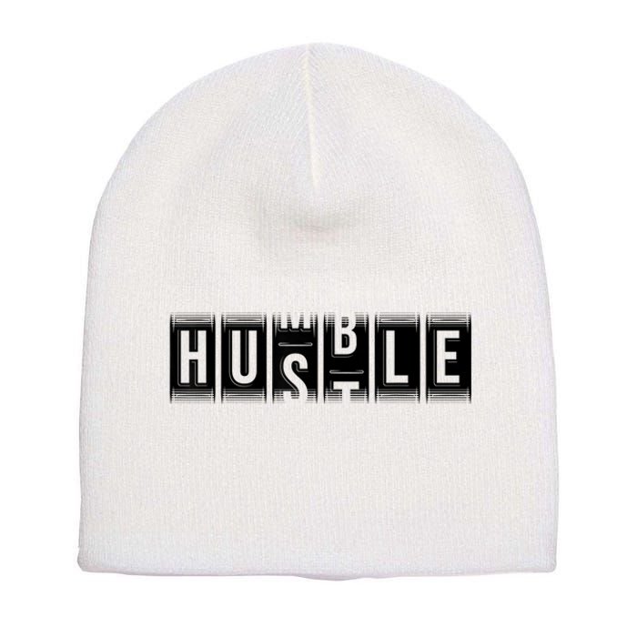 Funny Hustle Gift For Men And Women Cool Humble Odometer Short Acrylic Beanie