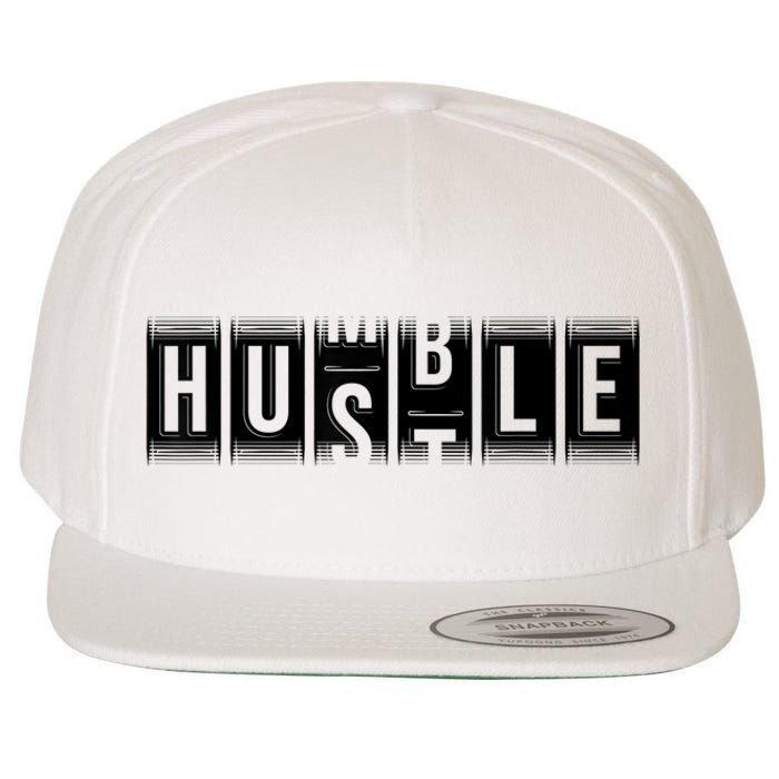 Funny Hustle Gift For Men And Women Cool Humble Odometer Wool Snapback Cap