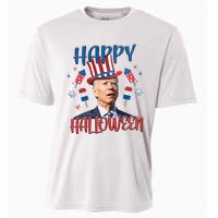 Funny Happy Halloween Biden Fourth Of July Funny 4th Of July Cooling Performance Crew T-Shirt