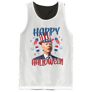 Funny Happy Halloween Biden Fourth Of July Funny 4th Of July Mesh Reversible Basketball Jersey Tank