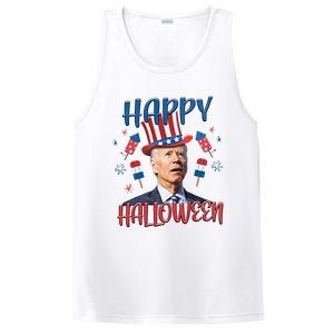 Funny Happy Halloween Biden Fourth Of July Funny 4th Of July PosiCharge Competitor Tank