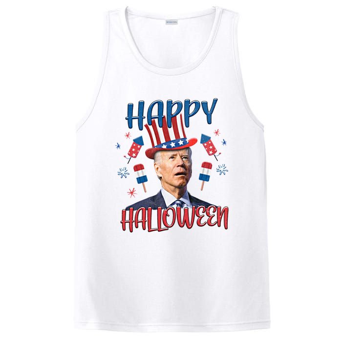 Funny Happy Halloween Biden Fourth Of July Funny 4th Of July PosiCharge Competitor Tank