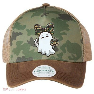 Funny Hello Hunting Season Halloween Camouflage Camo Ghost Legacy Tie Dye Trucker Hat