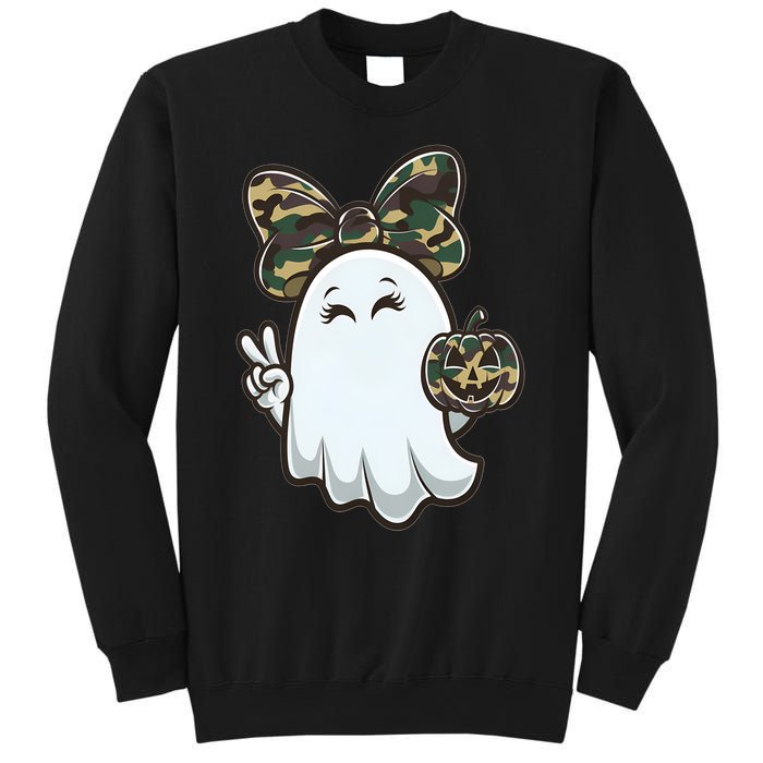 Funny Hello Hunting Season Halloween Camouflage Camo Ghost Sweatshirt