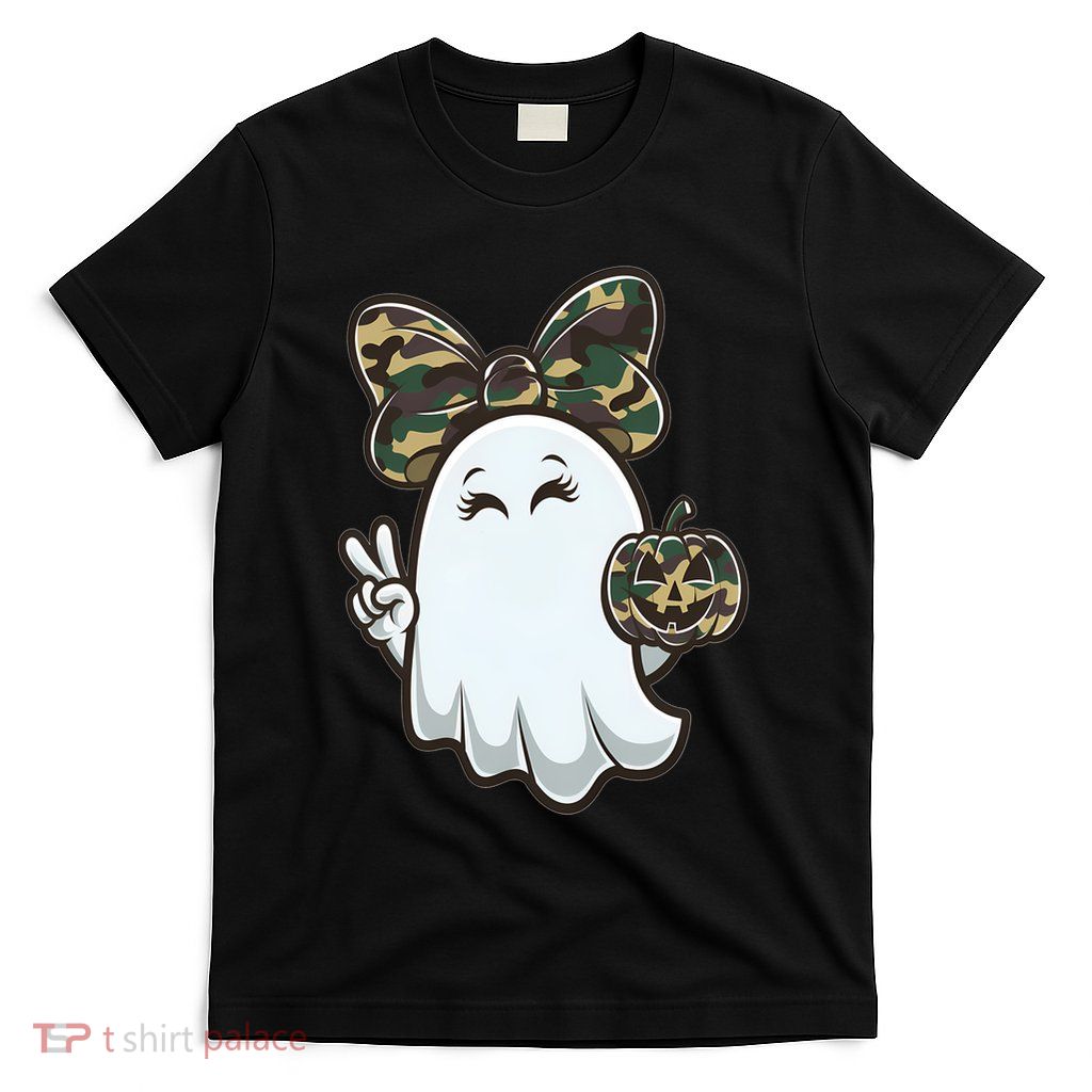 Funny Hello Hunting Season Halloween Camouflage Camo Ghost T-Shirt