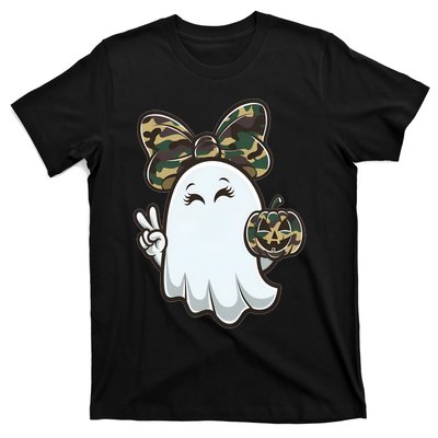 Funny Hello Hunting Season Halloween Camouflage Camo Ghost T-Shirt