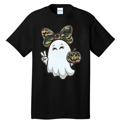 Funny Hello Hunting Season Halloween Camouflage Camo Ghost Tall T-Shirt