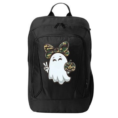 Funny Hello Hunting Season Halloween Camouflage Camo Ghost City Backpack