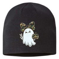 Funny Hello Hunting Season Halloween Camouflage Camo Ghost Sustainable Beanie