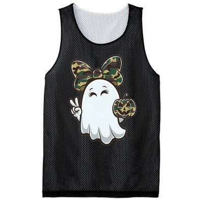 Funny Hello Hunting Season Halloween Camouflage Camo Ghost Mesh Reversible Basketball Jersey Tank