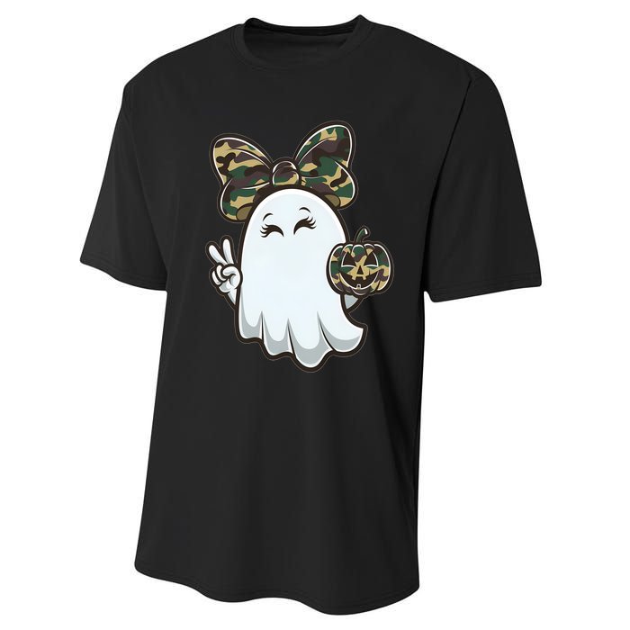 Funny Hello Hunting Season Halloween Camouflage Camo Ghost Performance Sprint T-Shirt