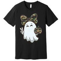 Funny Hello Hunting Season Halloween Camouflage Camo Ghost Premium T-Shirt