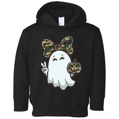 Funny Hello Hunting Season Halloween Camouflage Camo Ghost Toddler Hoodie