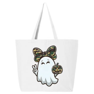 Funny Hello Hunting Season Halloween Camouflage Camo Ghost 25L Jumbo Tote