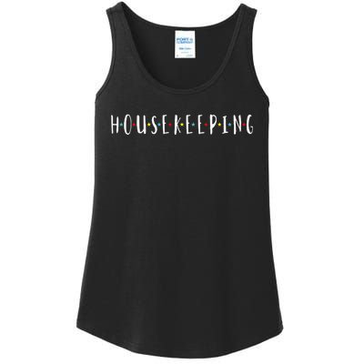 Funny Housekeeping Housekeeper Homemaker Funny Cleaning Ladies Essential Tank