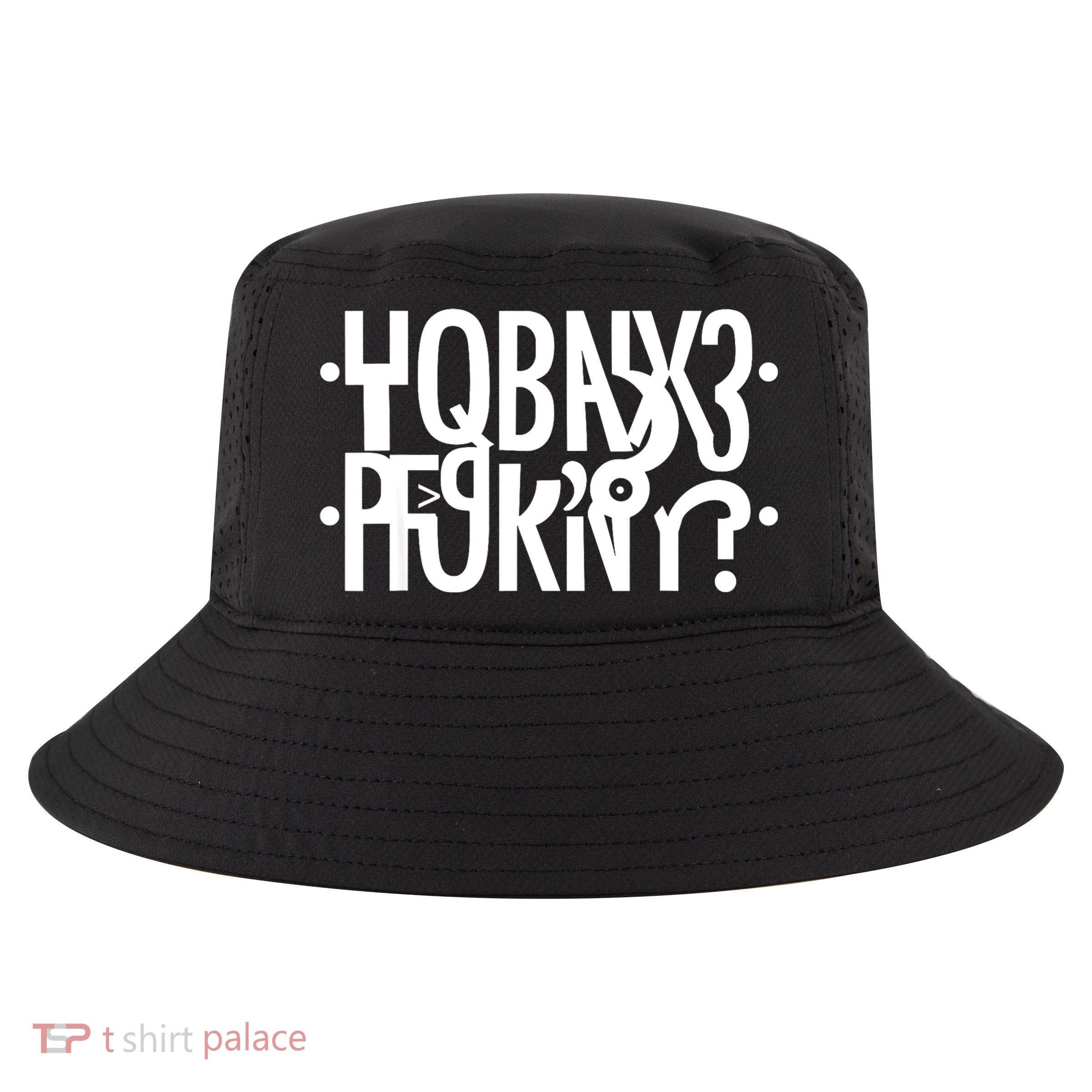 Funny Horny Hidden Message Horny? Reflexed Secret Message Cool Comfort Performance Bucket Hat
