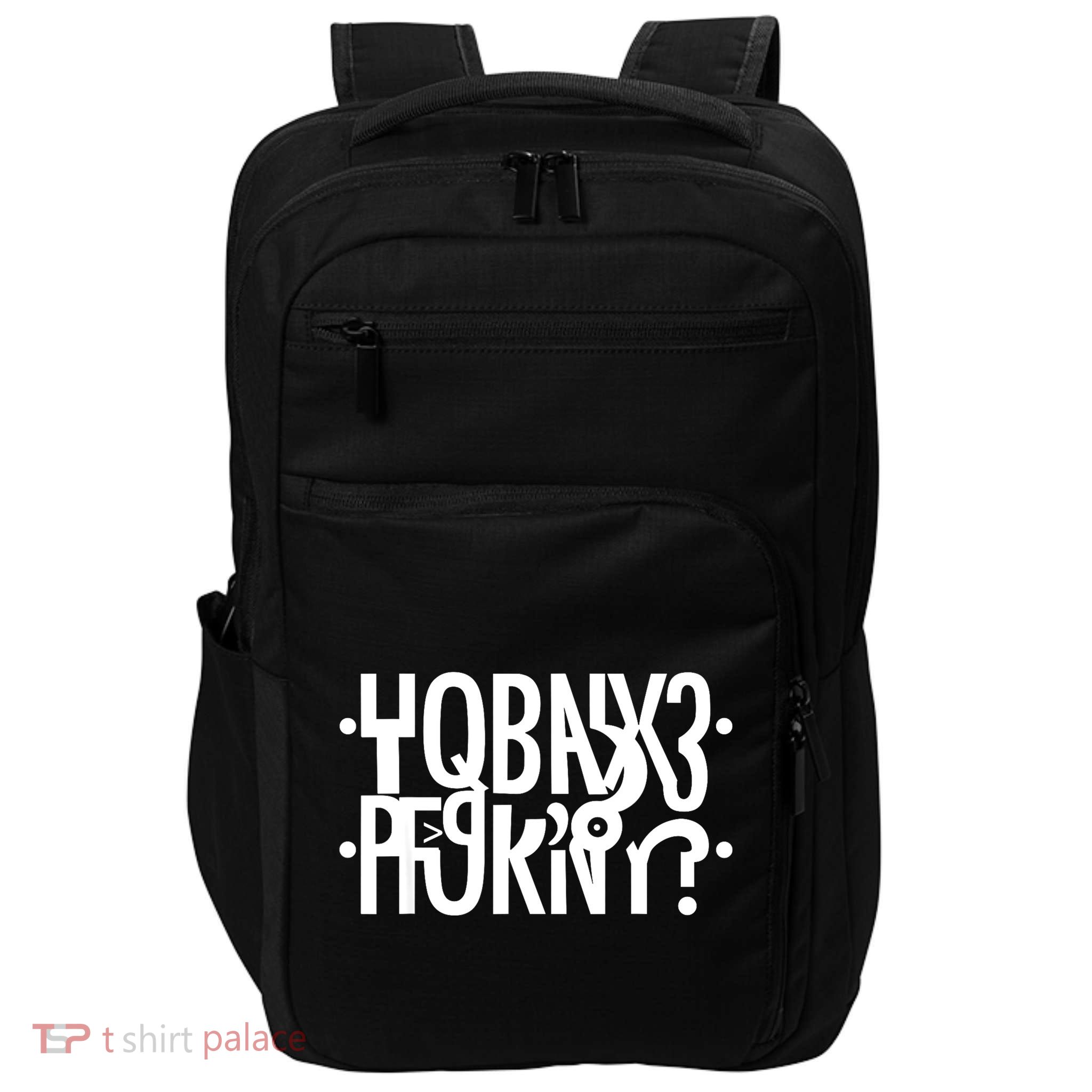 Funny Horny Hidden Message Horny? Reflexed Secret Message Impact Tech Backpack