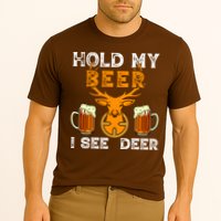 Funny Hunting Hold My Beer I See A Deer Cooling Performance Crew T-Shirt