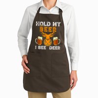 Funny Hunting Hold My Beer I See A Deer Apron