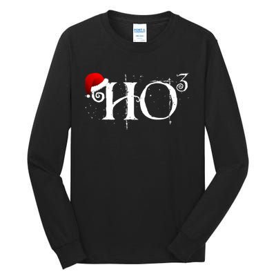 Funny Ho Ho Ho Ho To The Third Power Santa Tall Long Sleeve T-Shirt