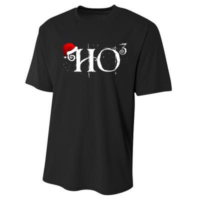 Funny Ho Ho Ho Ho To The Third Power Santa Performance Sprint T-Shirt