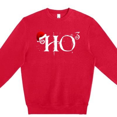 Funny Ho Ho Ho Ho To The Third Power Santa Premium Crewneck Sweatshirt