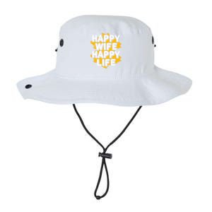 Funny Husband Happy Wife Happy Life Cool Gift Legacy Cool Fit Booney Bucket Hat