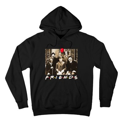 Friends Halloween Horror Team Scary Movies Costume Hoodie