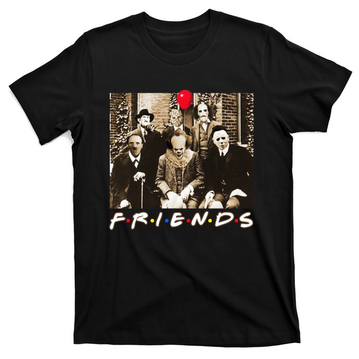 Friends Halloween Horror Team Scary Movies Costume T-Shirt