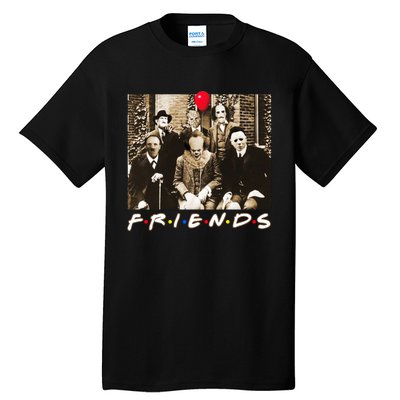 Friends Halloween Horror Team Scary Movies Costume Tall T-Shirt