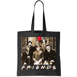 Friends Halloween Horror Team Scary Movies Costume Tote Bag