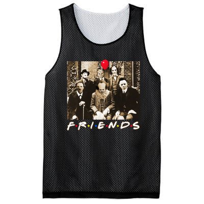 Friends Halloween Horror Team Scary Movies Costume Mesh Reversible Basketball Jersey Tank