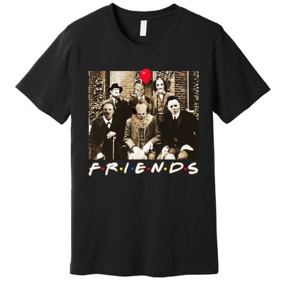 Friends Halloween Horror Team Scary Movies Costume Premium T-Shirt